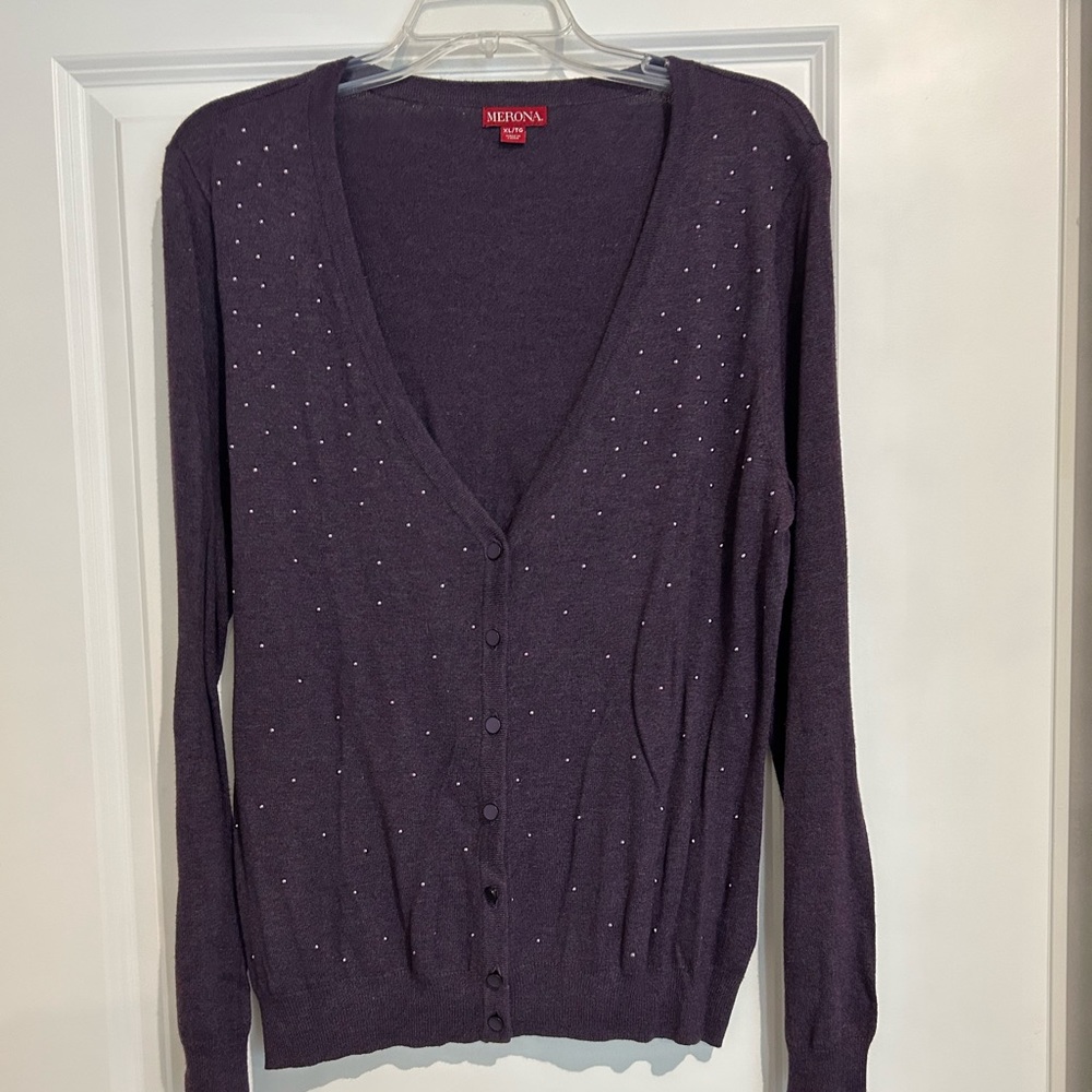 Plum light weight long sleeve sweater by Merona.